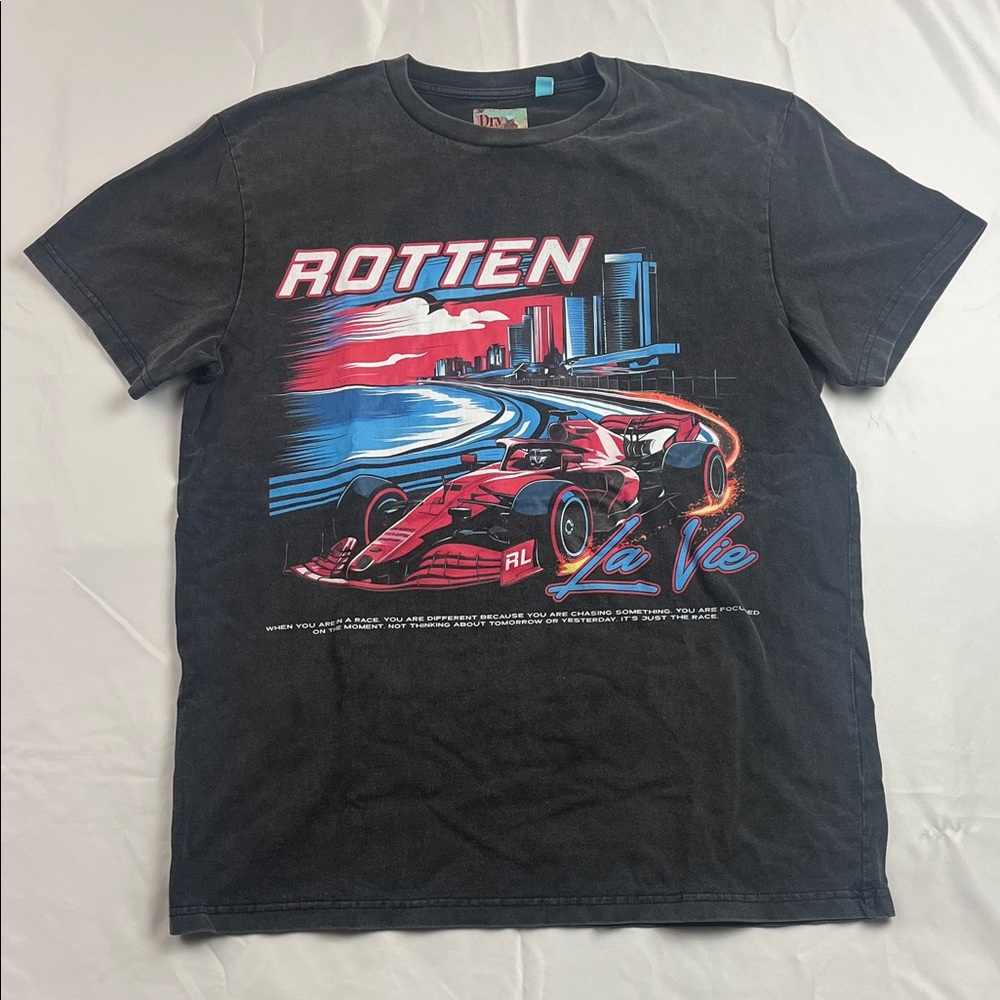 La Vie Black Racing Graphic Tee